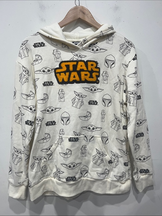 Star Wars Tops - Star Wars Sweatshirt Hoodie Fleece in cream brown Unisex size S
